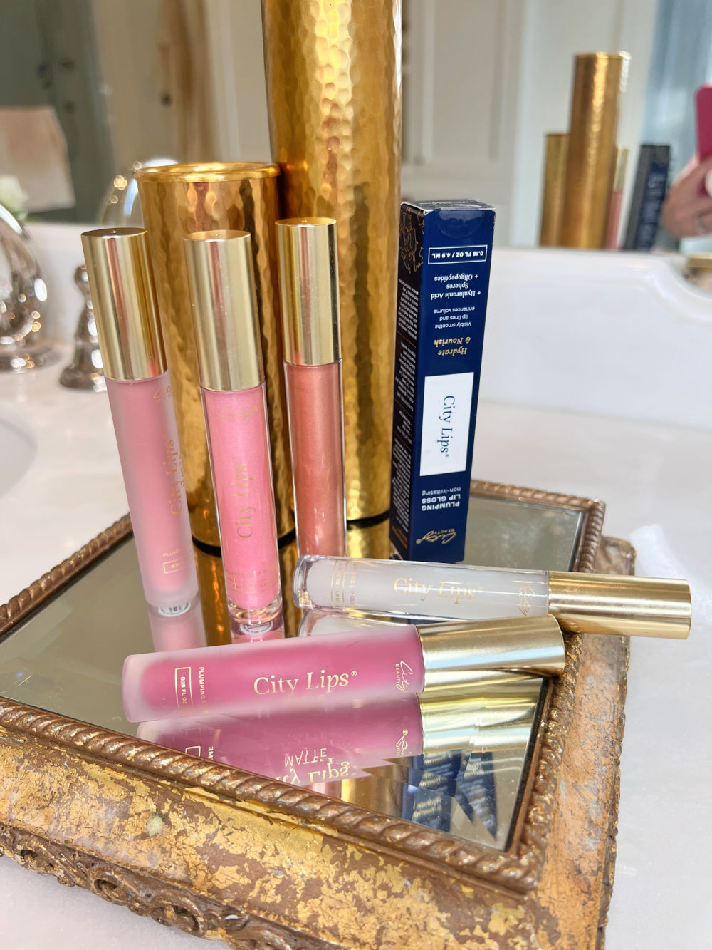 City beauty lips glosses mirror