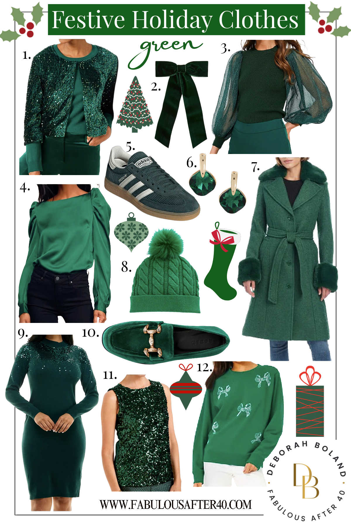 green Festive Christmas Clothes green Festive Christmas Clothes