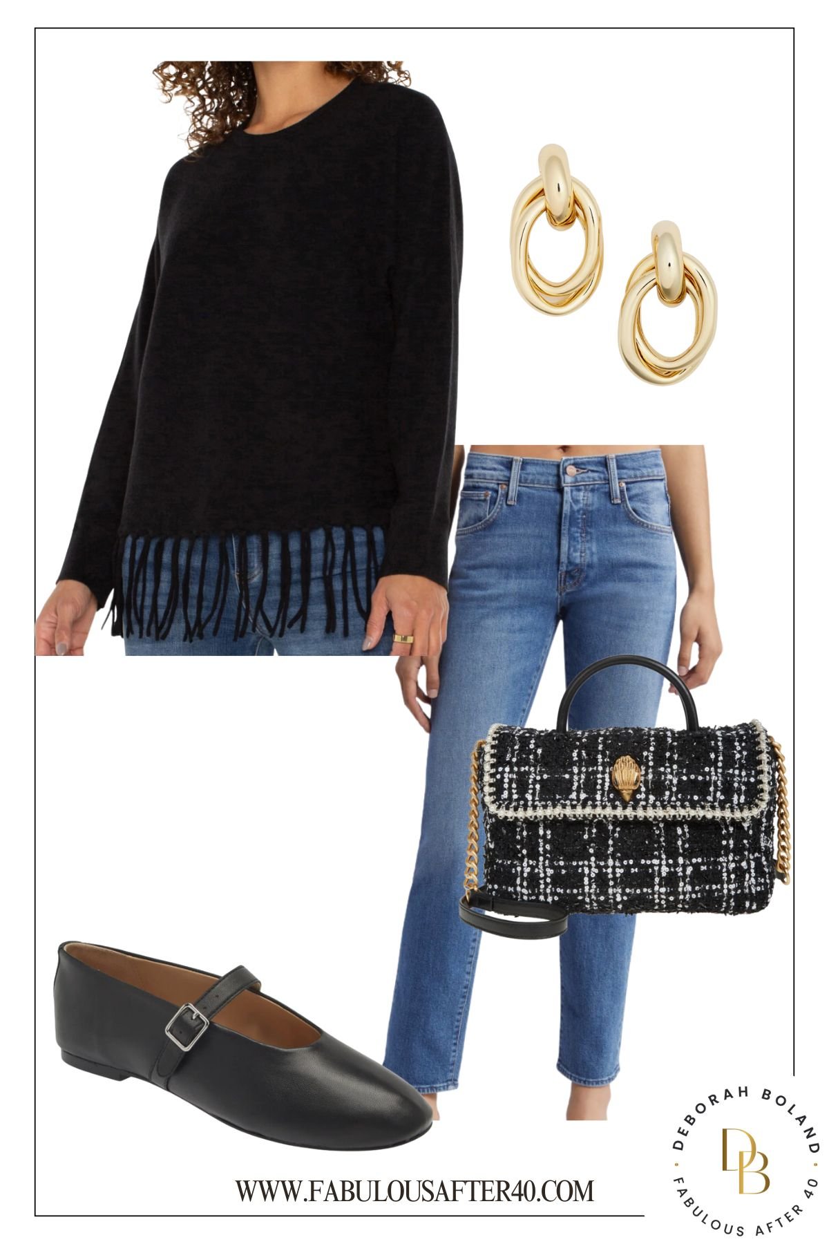 Fringe Sweater with Jeans
