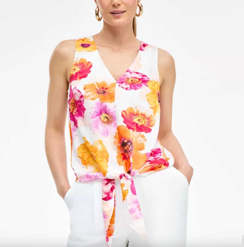 Tie Waist Blouse Different Styles of Summer Blouses