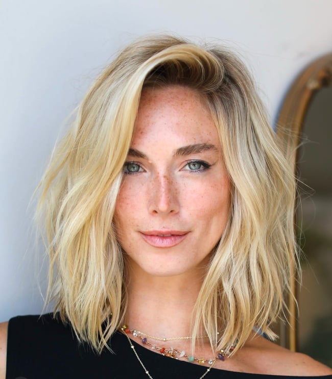 medium length lob hair trends for women over 50 medium length lob