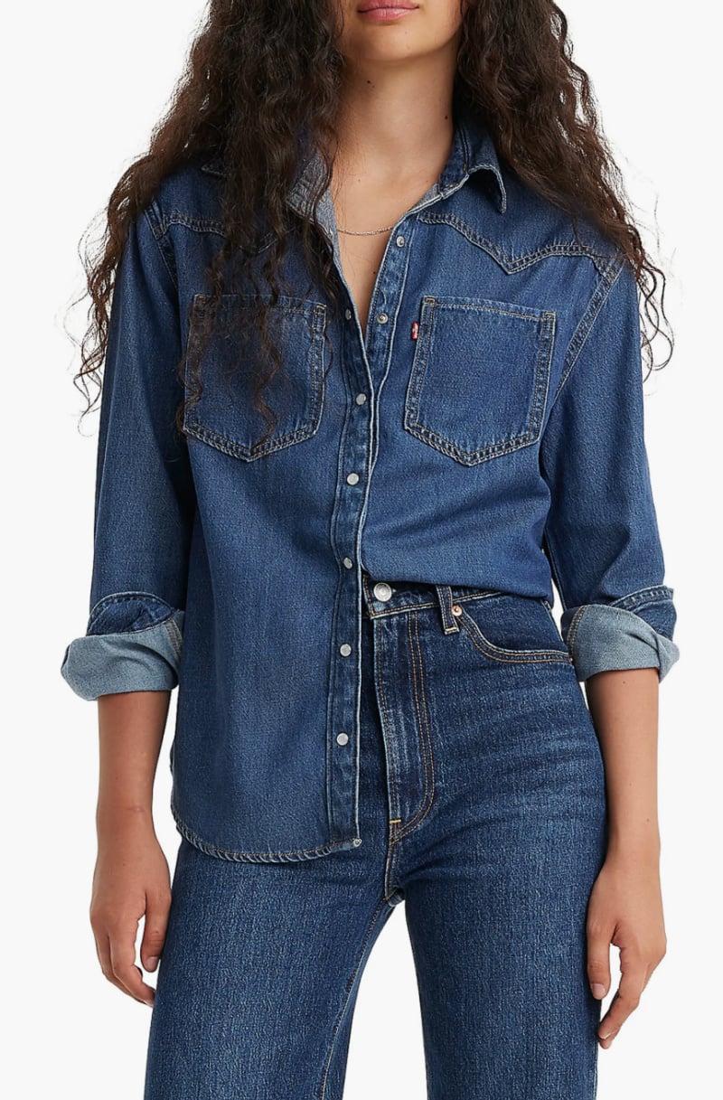 levi denim shirt for country concert