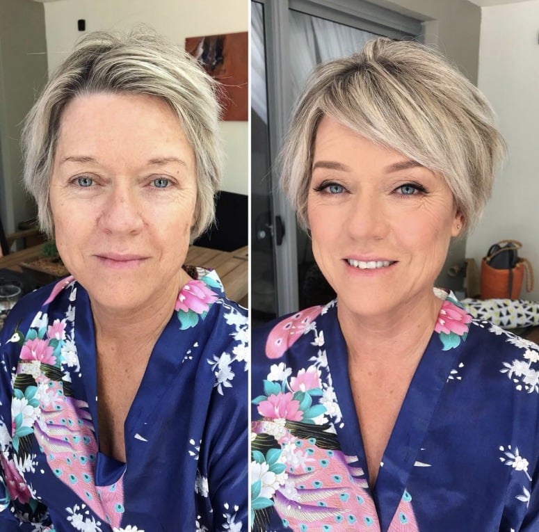 mob makeup blue eyes