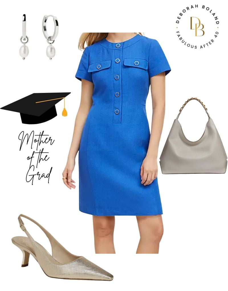 Blue Dress Mother of the Grad - Blue Dress