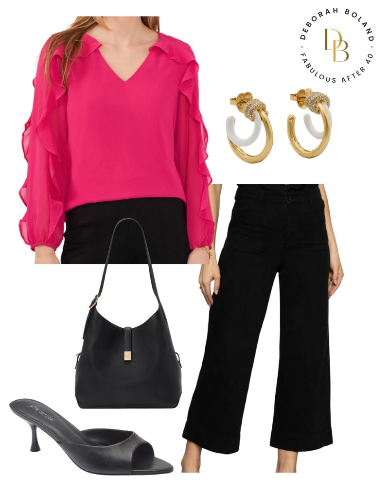 ruffle sleeve top How to Hide Flabby Arms