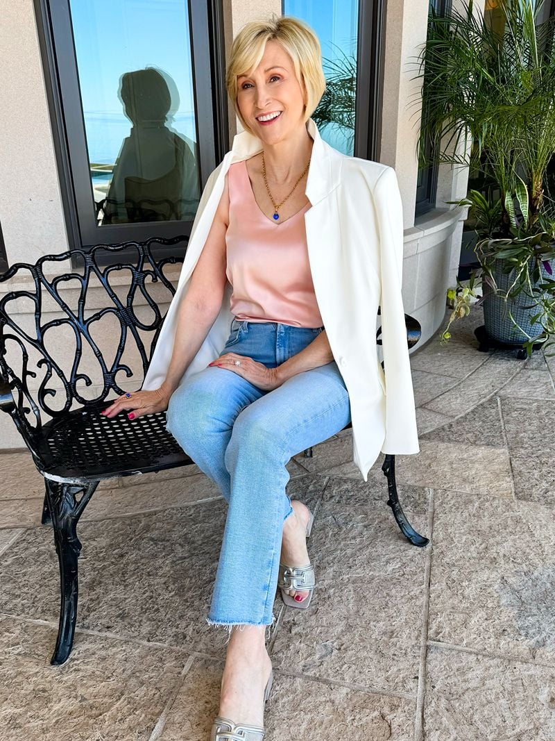 Pink Sleeveless Shell pink shell blouse | Different Styles of Summer Blouses