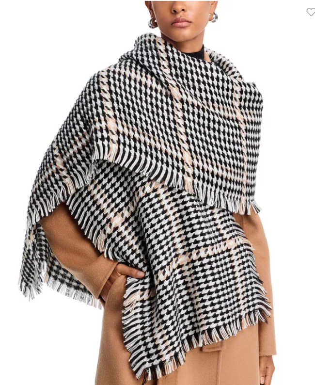 scarf faux shawl How To Wear a Square Winter Scarf