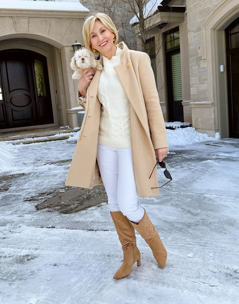 slouchy booties with white pants What Shoes to Wear with White Jeans in Winter