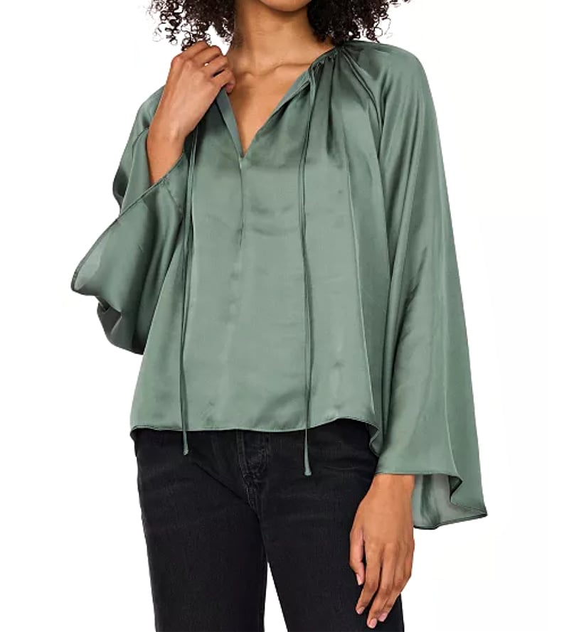olive green flutter sleeve top olive green flutter sleeve top