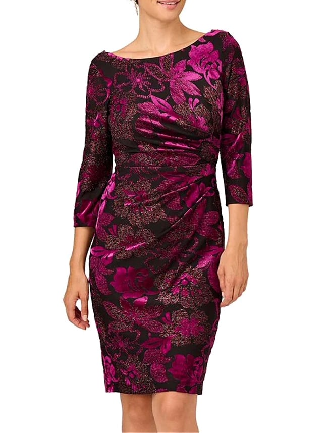 Floral Velvet Dress Floral Velvet Dress