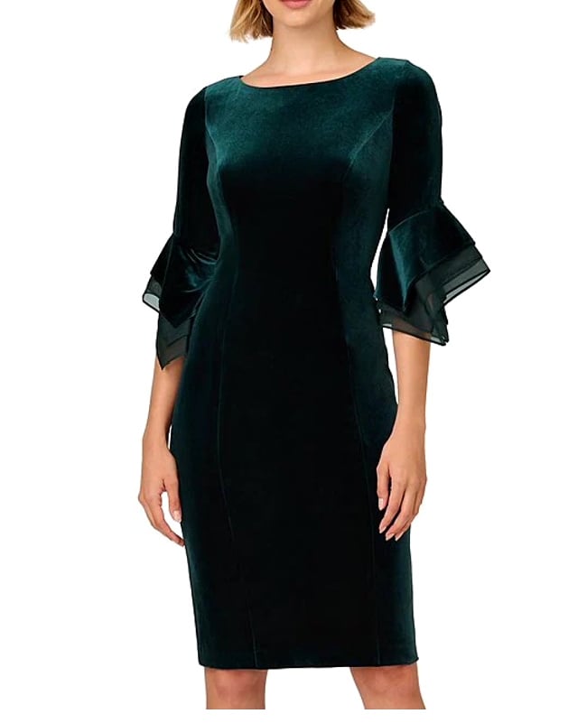 Bell Sleeve Velvet Dress Bell Sleeve Velvet Dress