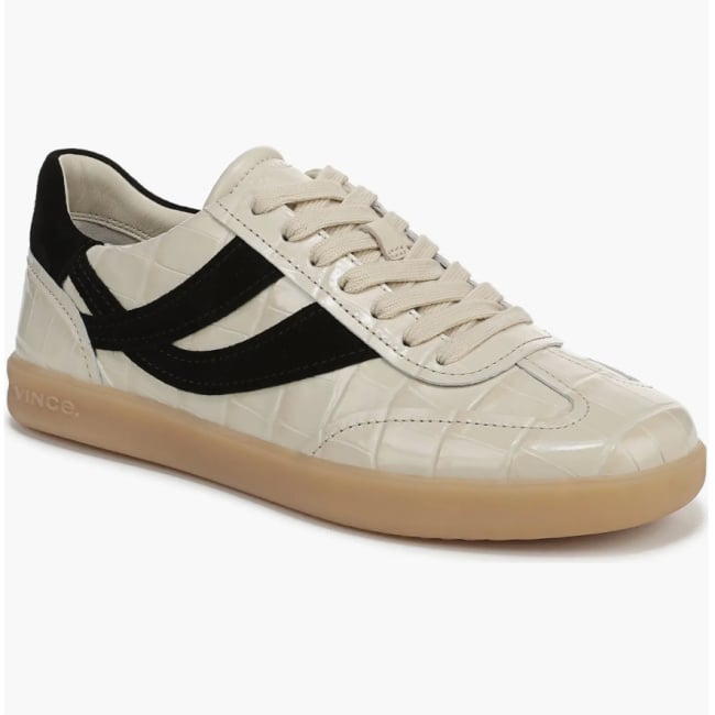 vince oasis sneaker black and taupe