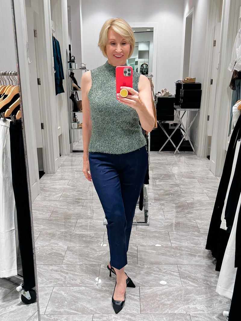 whbm fall arrivals - green turtleneck