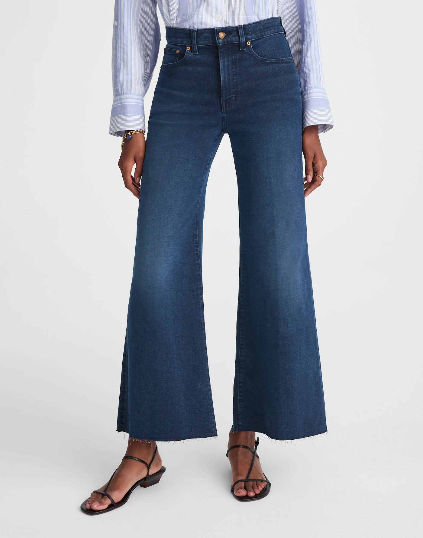 FLARED WIDE LEG JEANS FOR WOMEN OVER 40