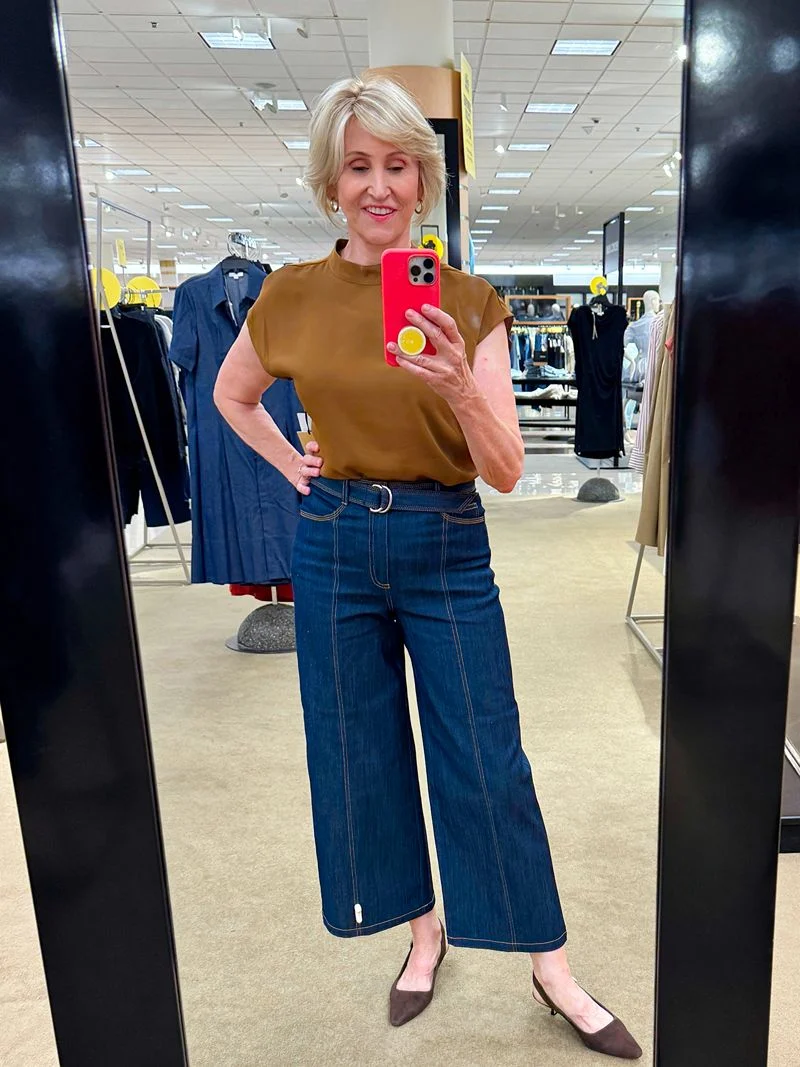 SHOULD WOMEN OVER 40 WEAR WIDE LEG JEANS