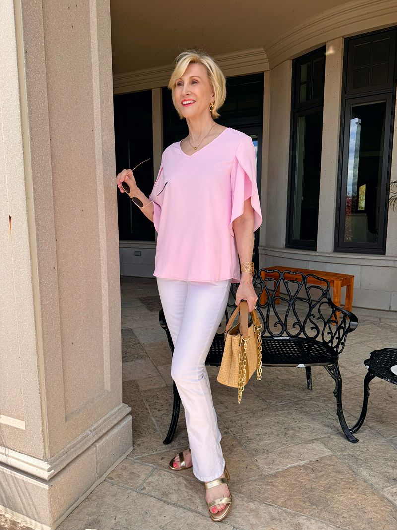 ROMANTIC HUES FOR WOMEN OVER 40, HOW TO WEAR BLUSH PINK