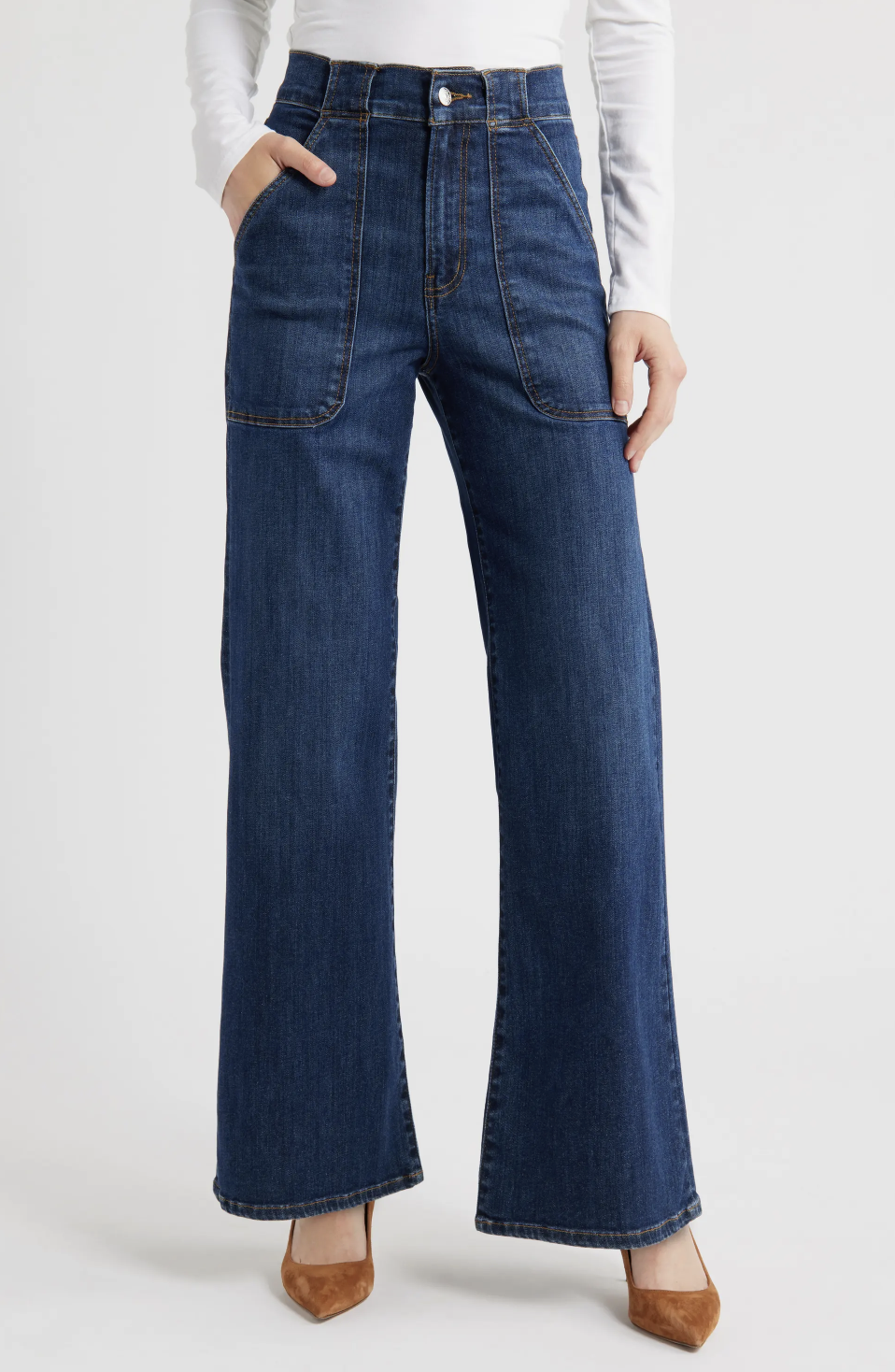 BEST WIDE LEG JEANS FOR WOMEN OVER 40