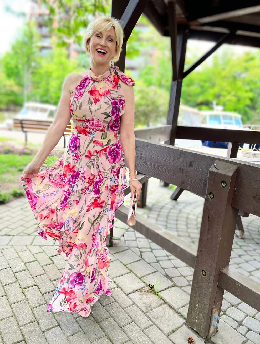 what to wear to an outdoor wedding - long maxi
